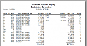 Customer Account Inquiry