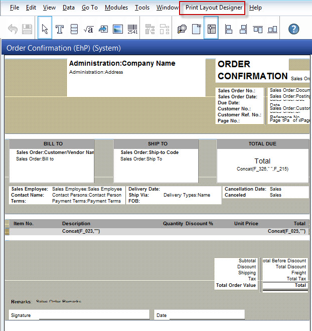 PLD Designer for SAP Business Reporting